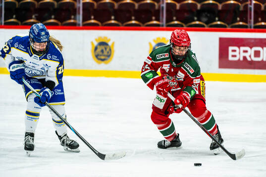 Leksands Emilie Kruse Johansen och Modos Vendula Pribylova