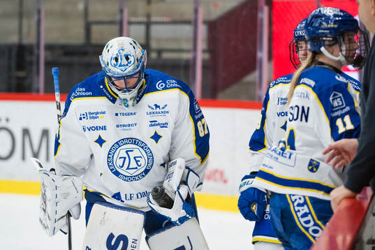 Leksands målvakt Ellen Jonsson deppar