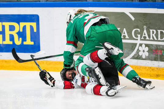 Malmös Amie Varano och Rögles Amalie Andersen