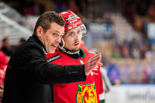 Moras huvudtränare Daniel Hermansson och Markus Modigs