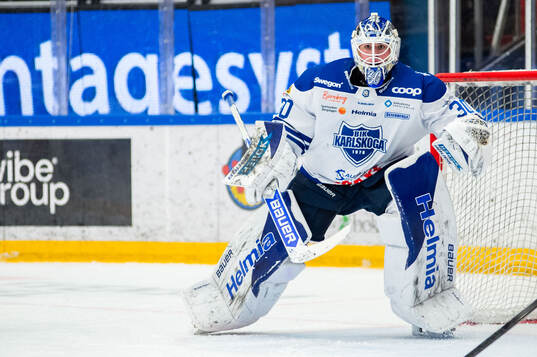 Karlskogas målvakt Samuel Jonsson