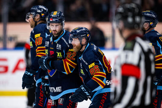 Djurgårdens Linus Klasen jublar