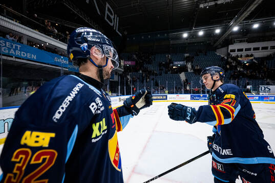 Djurgårdens Marcus Krüger och Linus Eriksson