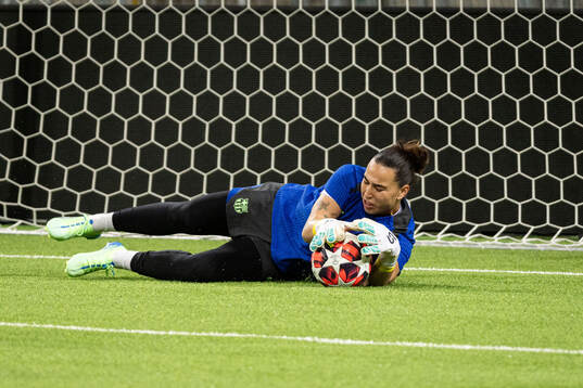 Goalkeeper Cata Coll of FC Barcelona