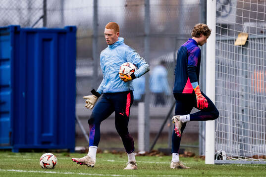 Goalkeeper Joakim Persson and Goalkeeper William Nieroth