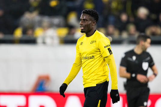 Michael Baidoo of Elfsborg looks dejected