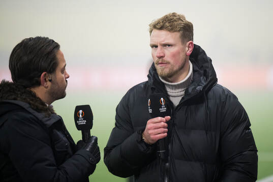 Head coach Oscar Hiljemark of Elfsborg is interviewed