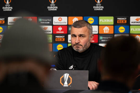 Head coach Gurban Gurbanov of Qarabag
