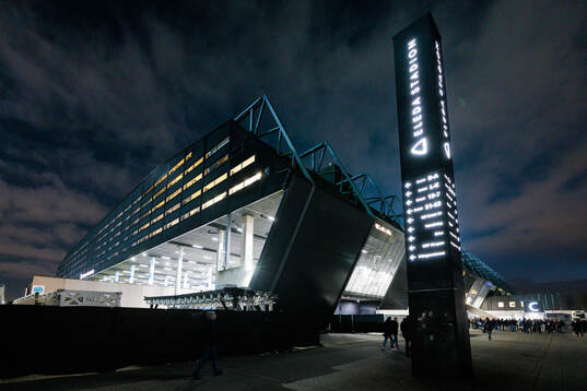 Exterior view of Elda stadion prior to the UEFA Europa
