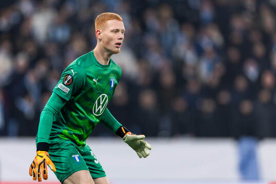 Goalkeeper Joakim Persson of Malmö FF