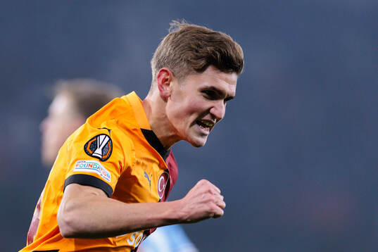 Elias Jelert of Galatasaray celebrates