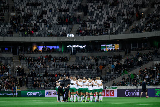 Players of Hammarby gather