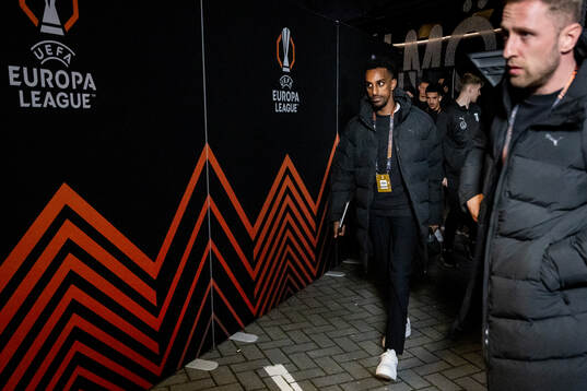 Taha Ali of Malmö FF arrives to the stadium