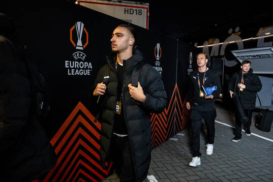 Elison Makolli of Malmö FF arrives to the stadium