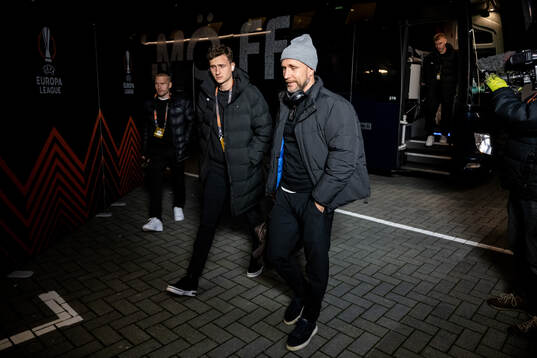 Assistant coach Martin Falk and head coach Henrik Rydström