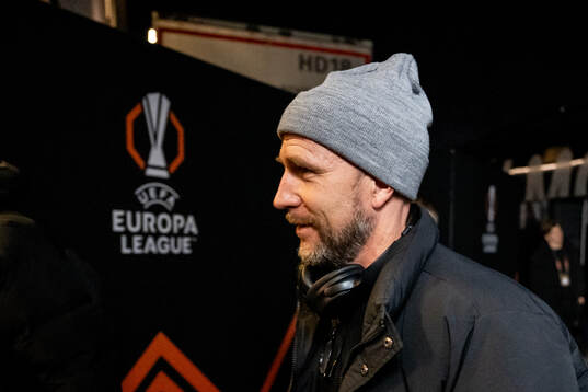 Head coach Henrik Rydström of Malmö FF arrives to the