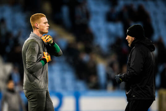 Goalkeeper Joakim Persson and Goalkeeper coach Jonnie Fedel