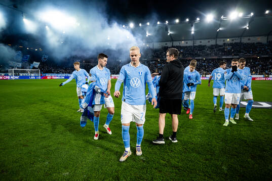 Lasse Berg Johnsen and Otto Rosengren of Malmö FF