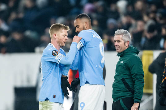 Anders Christiansen is substituted off for Isaac Kiese