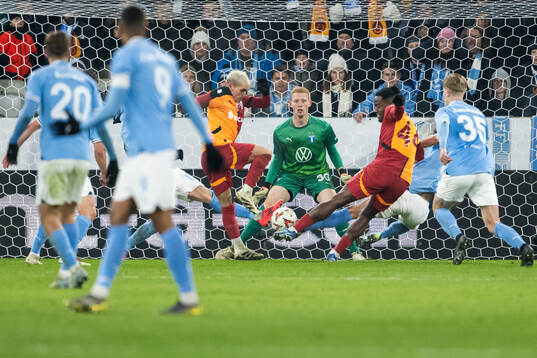 Goalkeeper Joakim Persson the UEFA Europa League football