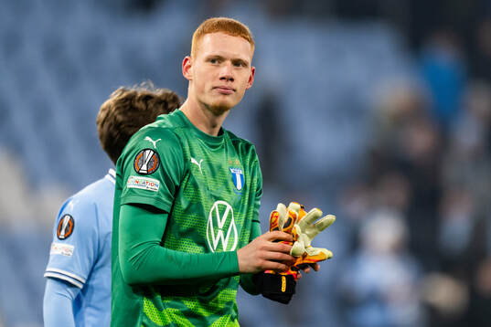 Goalkeeper Joakim Persson of Malmö FF