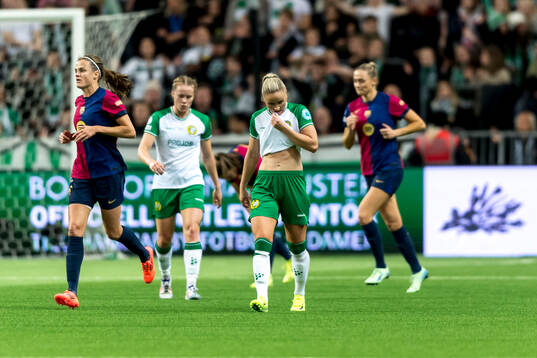 Anna Jøsendal of Hammarby looks dejected