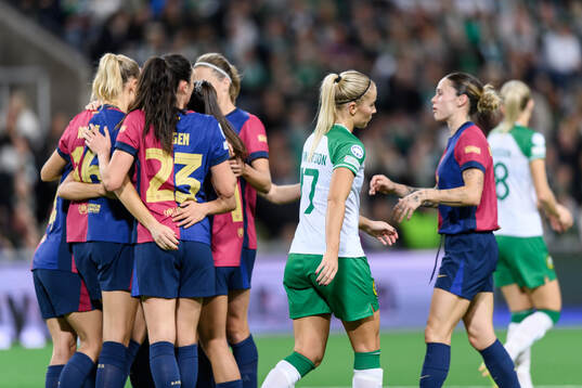 Stina Lennartsson of Hammarby looks dejected