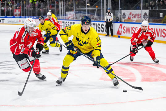 Roger Karrer of Switzerland and Fredrik Olofsson of Sweden