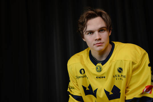Bläddra bland fler bilder av Ice Hockey, 2025 IIHF World Junior Championship, Sweden, Press Event 