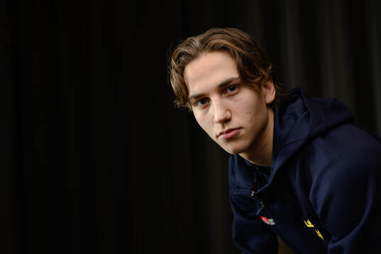 Victor Eklund poses for a portrait