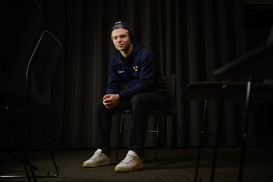 Oskar Vuollet poses for a portrait