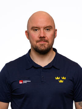 Assistant coach Nicklas Grossmann poses for a portrait