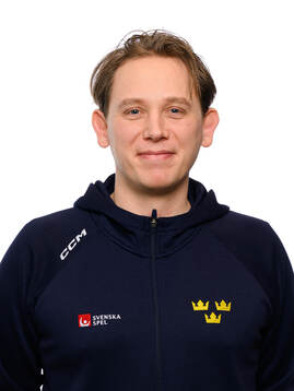Goalie Coach Viktor Alm poses for a portrait