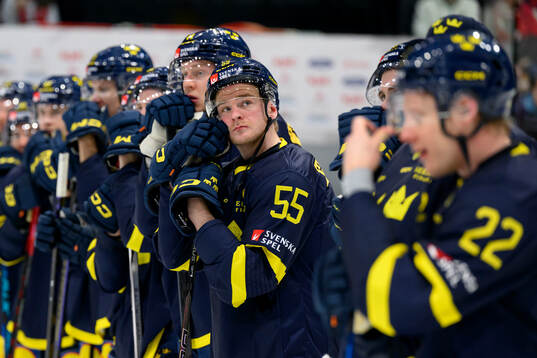 Calle Själin of Sweden looks dejected