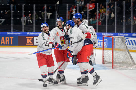 Players of Czech Republic celebrate