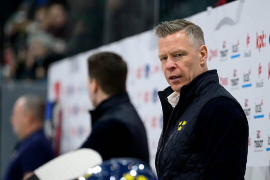 Nicklas Rahm, Assistant coach of Sweden celebrate in the