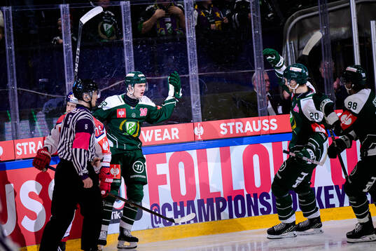 Lucas Forsell celebrates
