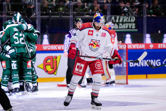 Andrew Rowe of EC Red Bull Salzburg looks dejected