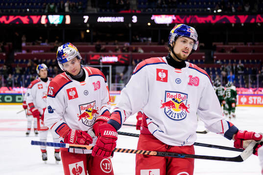 Peter Hochkofler of EC Red Bull Salzburg looks dejected