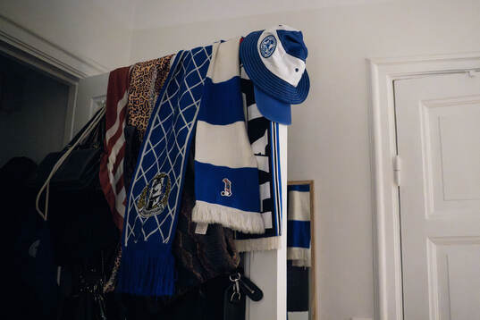 Souvenirer från IFK Göteborg hemma hos Elsa Alm