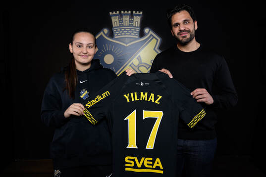 Janelle Yilmaz och sportchef Zinar Spindari