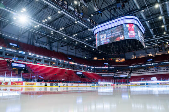 Interiör av Monitor ERP Arena