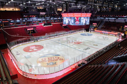 Interiör av Monitor ERP Arena