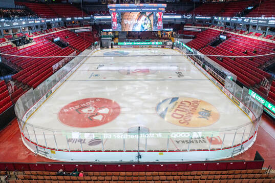 Interiör av Monitor ERP Arena