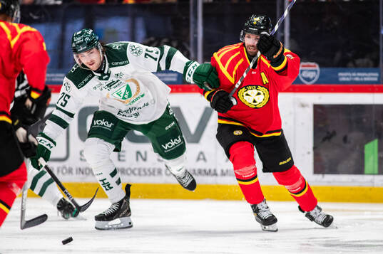 Färjestads Jeremy Salvas Groleau och Brynäs Anton Rödin