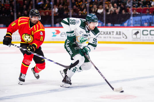 Brynäs Anton Rödin och Färjestads Marian Studenic