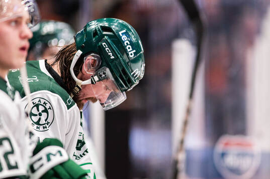Färjestads Linus Johansson deppar