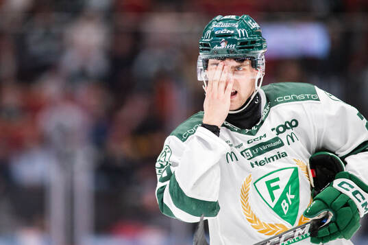 Färjestads Joel Nyström deppar