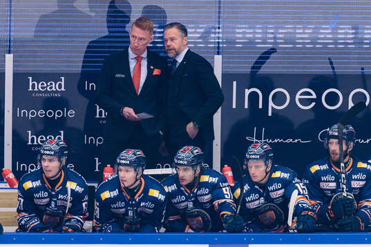 Växjös tränare Jörgen Jönsson och assisterande