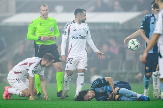 Keita Kosugi of Djurgården in pain